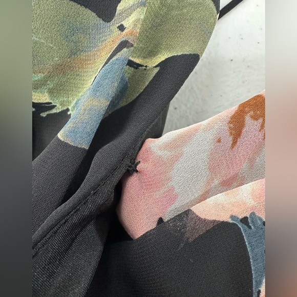 Jenny Yoo Farrah Floral Halter Maxi Dress Slit Backless Romantic Wedding Guest - Picture 11 of 16